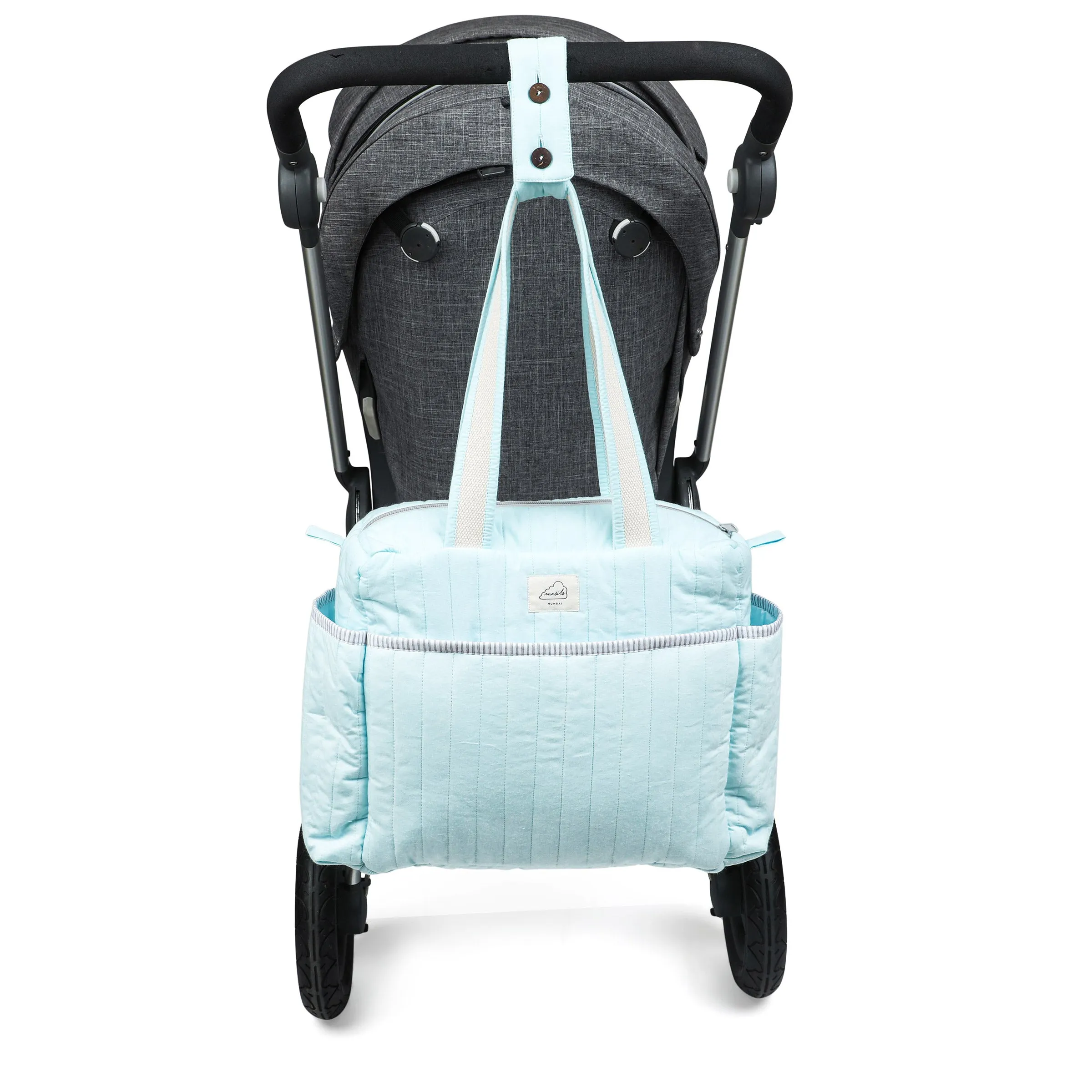 Organic Cotton Changing Bag – Sky