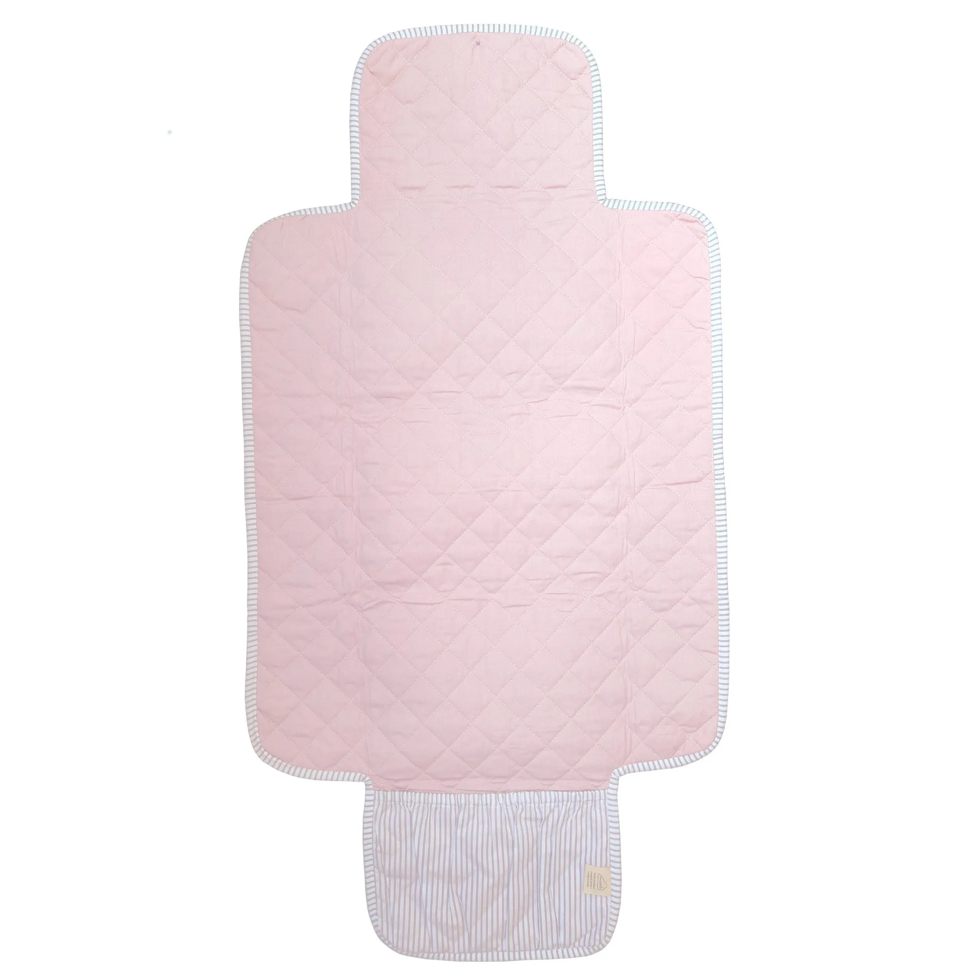 Organic Cotton Travel Changing Mat – Pink