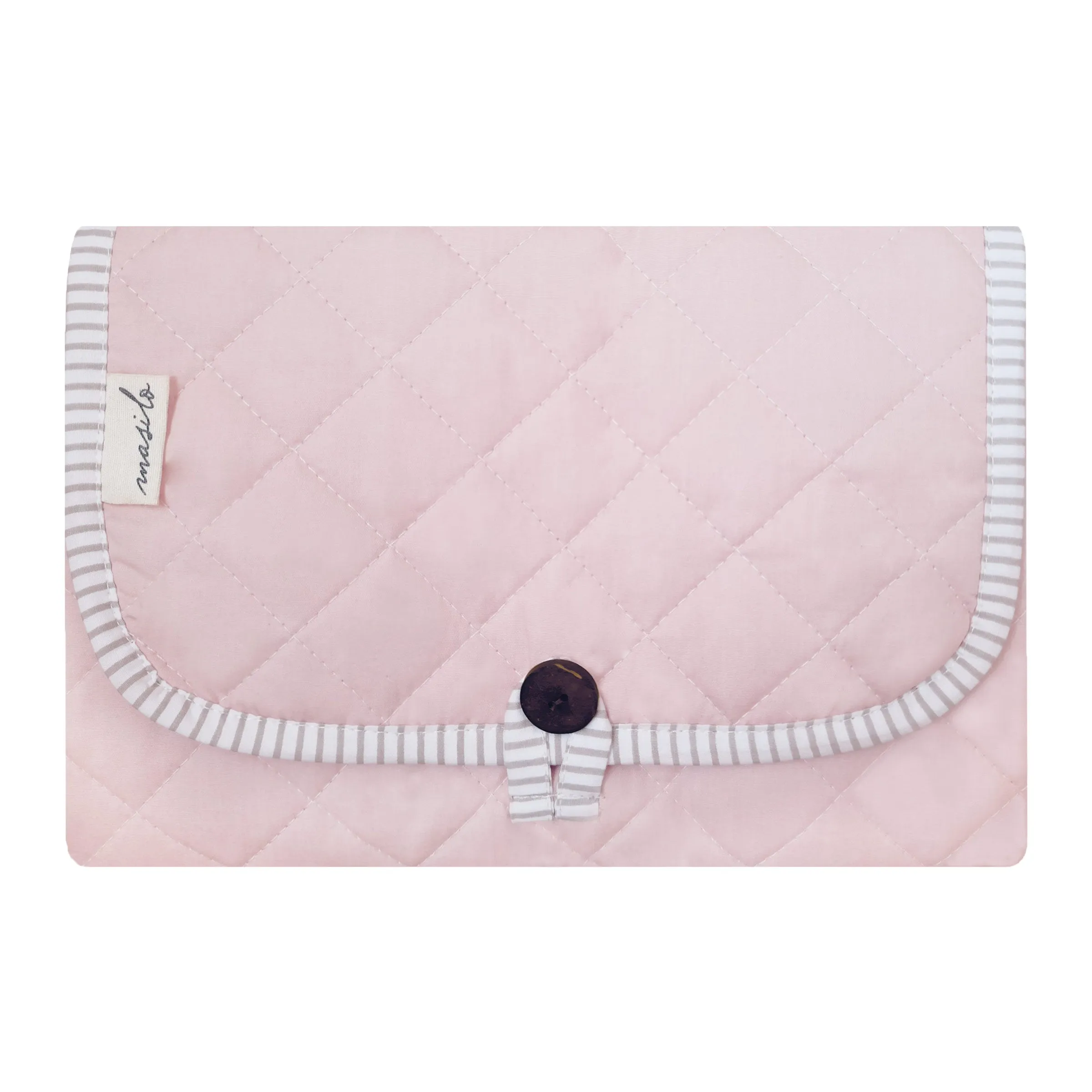 Organic Cotton Travel Changing Mat – Pink