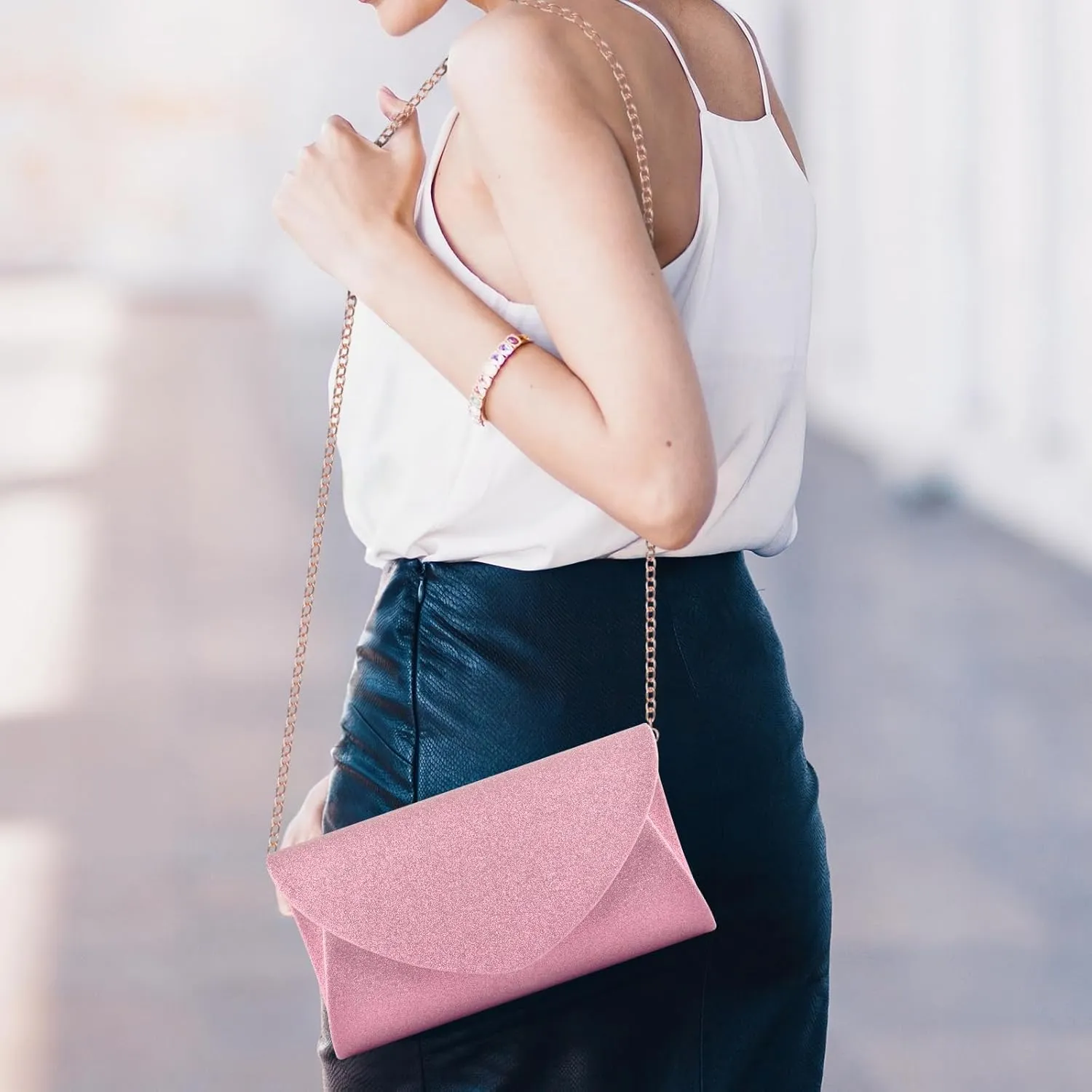 PACETAP Clutch Purses for Women, Handbags with Chain for Women Formal, Evening Bag for Wedding Party Cocktail Prom Dinner