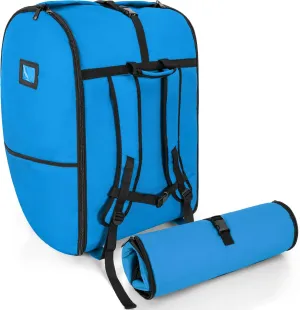 Padded Car Seat Travel Bag Compatible with Doona, Infant Car Seat Travel Bag, Foldable Car Seat Stroller Gate Check Bag for Airplane (Blue)