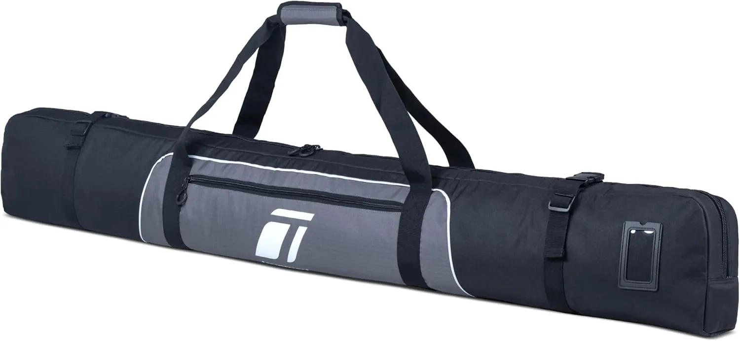 Padded Ski Bag For Air Travel - Waterproof, Up to 175 CM Skis