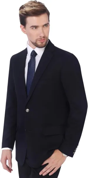 P&L Men's Sport Coat Classic Fit Blazer for Men Lightweight 2 Button Stretch Jacket in Solid & Plaid for Business & Casual