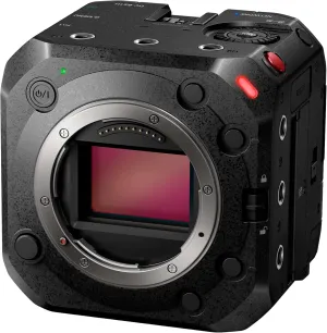 Panasonic LUMIX BS1H Full-Frame Box-Style Live & Cinema Camera, Compact Body with 6K 24p / 5.9K 30p 10-bit Unlimited Video Recording, Multicam Control (DC-BS1H) (Renewed)