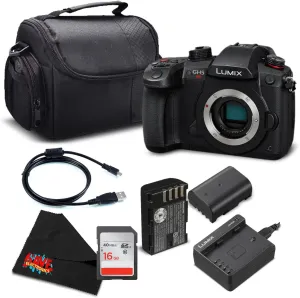 Panasonic Lumix DC-GH5S Mirrorless Micro Four Thirds Digital Camera DC-GH5S - Silver Level Bundle- International Version