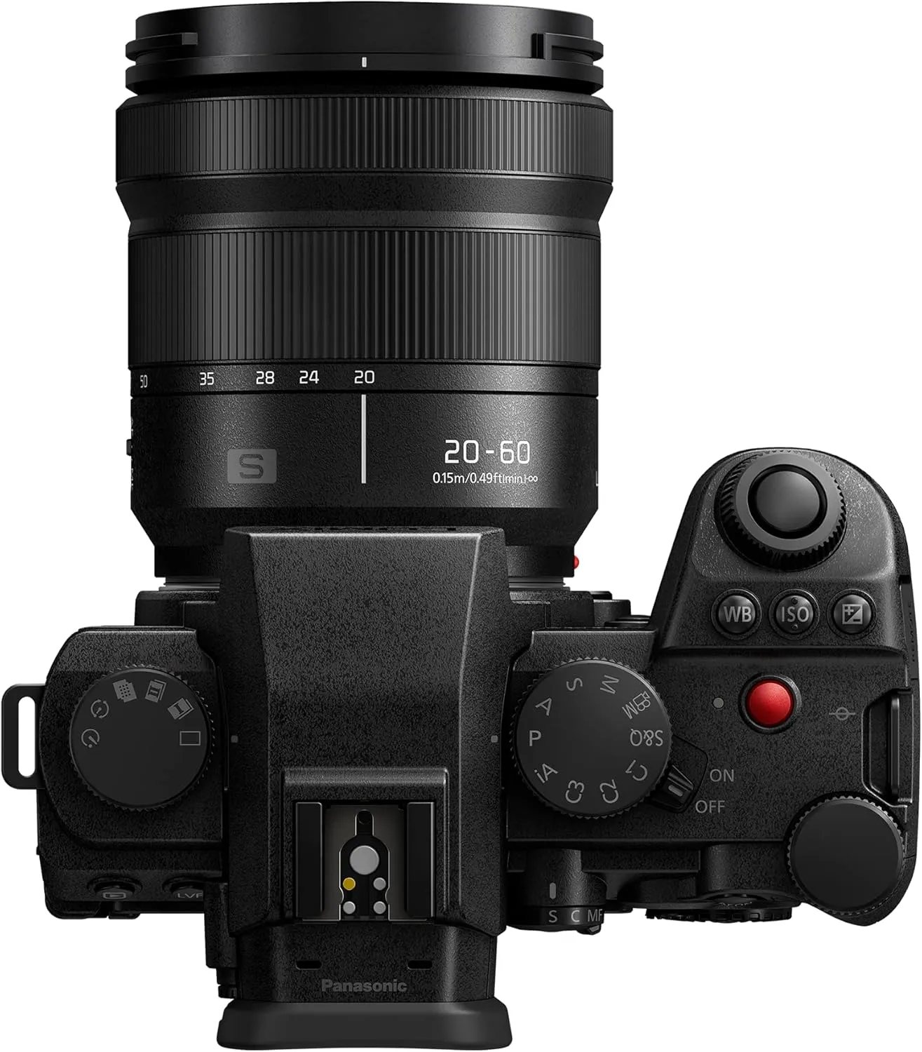 Panasonic LUMIX S5IIX Mirrorless Camera, 24.2MP Full Frame with Phase Hybrid AF, Unlimited 4:2:2 10-bit Recording, 5.8K Pro-Res, RAW Over HDMI, IP Streaming with 20-60mm F3.5-5.6 Lens - DC-S5M2XKK