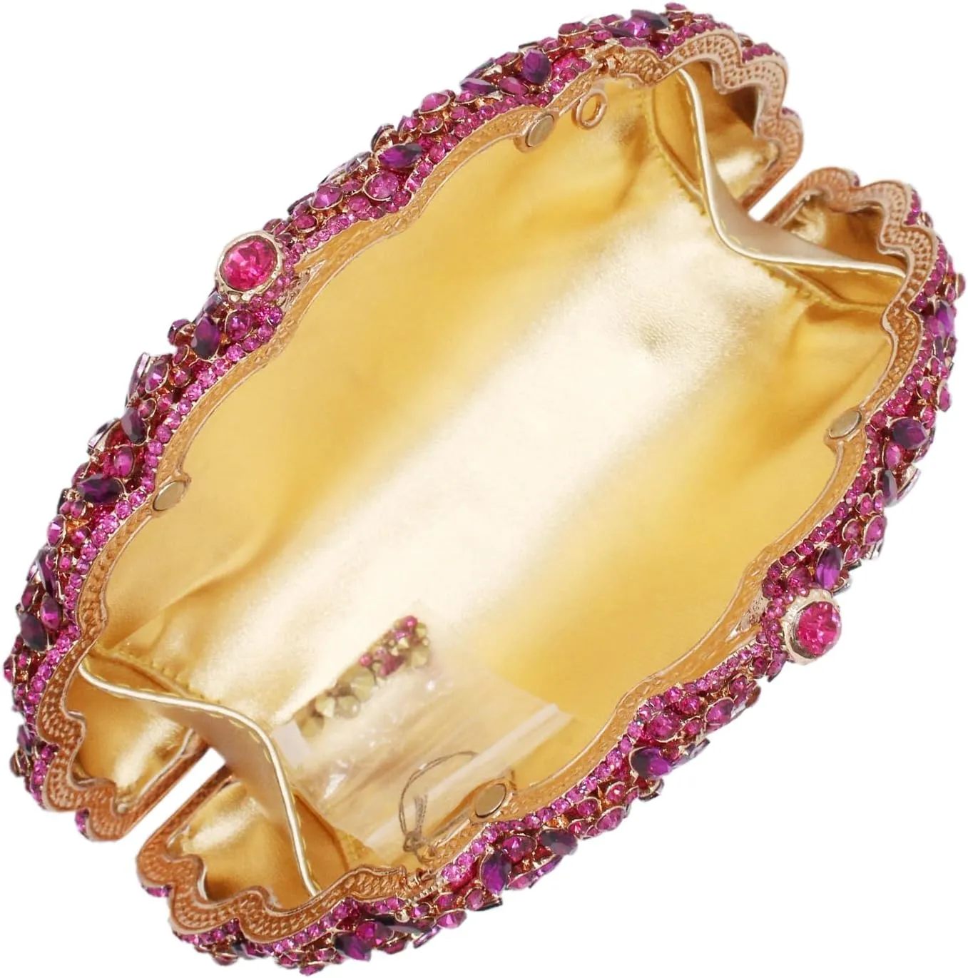 Peacock Crystal Clutch Purses for Women Sparkly Rhinestone Evening Handbags Party Wedding Glitter Purse A-Purple&Silver