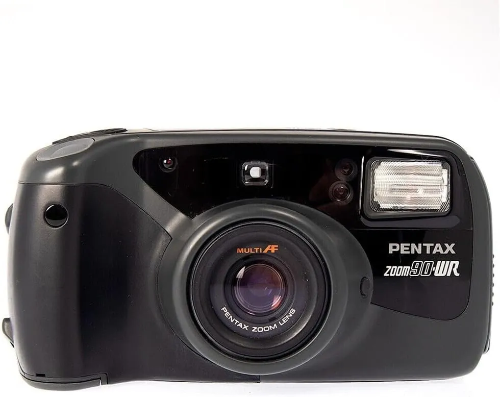 Pentax IQ Zoom 90WR Weather Resistant Compact 35mm P&S Film Camera (Renewed)