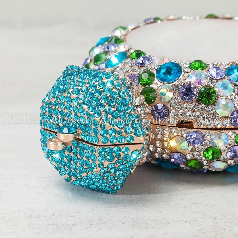 Perfume Bottle Crystal Clutch