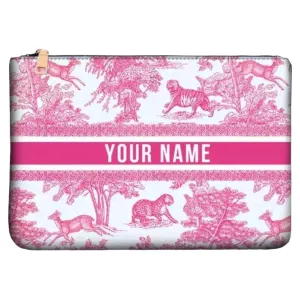 Personalized Clutch Handbag with Your Name or Initial Monogram Embroidery Design for Women Evening Bag Wedding Bridal Gift