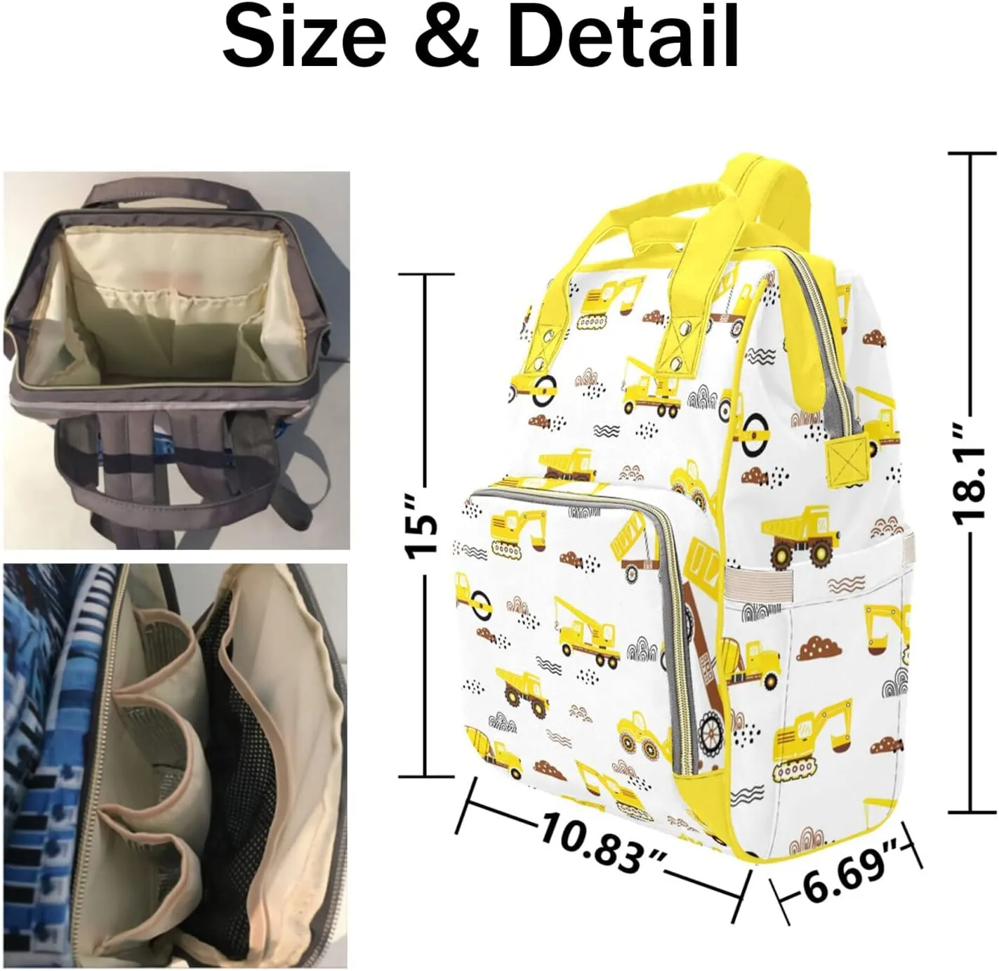 Personalized Diaper Bag Backpack Tote,Cowgirl Pink Quilt, Custom Diaper Bags for Shower Gift