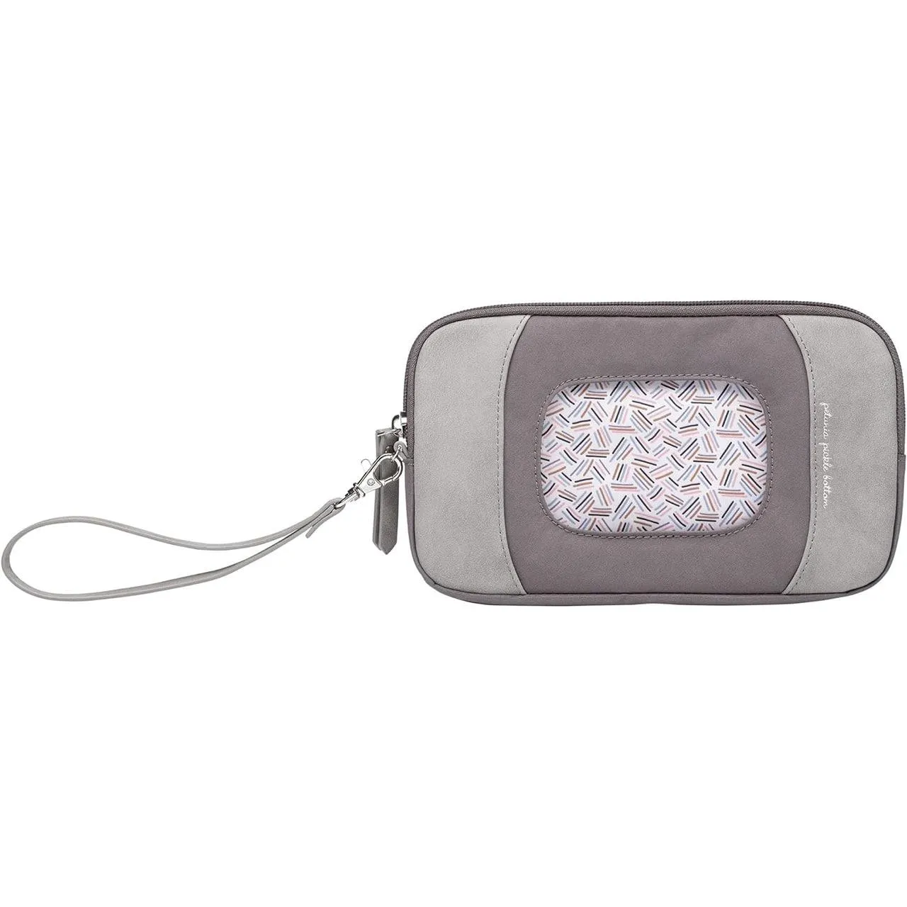 Petunia Pickle Bottom At-the-Ready Wipes Wristlet Case - Pewter