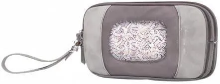 Petunia Pickle Bottom At-the-Ready Wipes Wristlet Case - Pewter