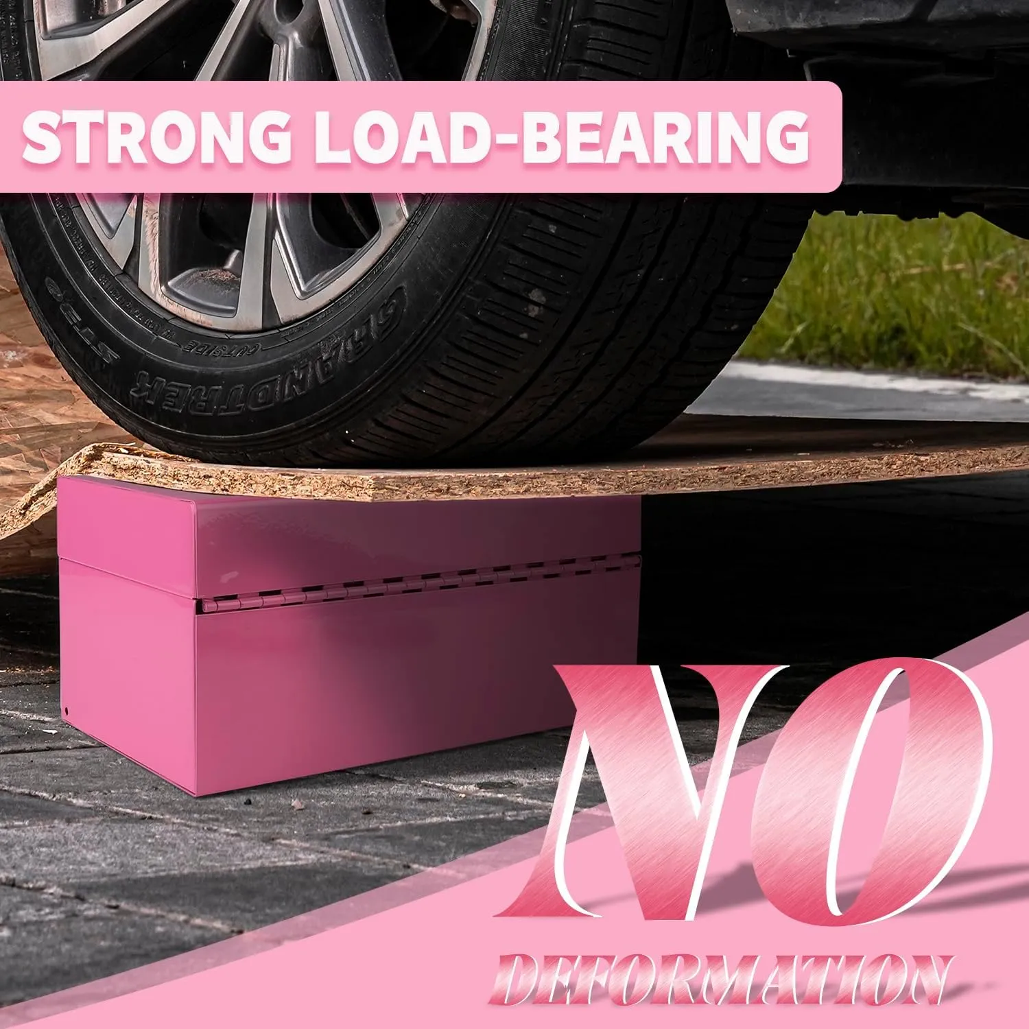 P.I.T. 12' Small Tool Box with Removable Tray, Heavy Steel Construction, Pink, Lockable, Mini Tool Case for Household & Warehouse Storage