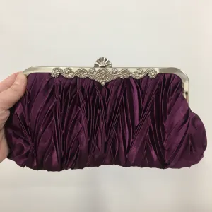 Plum Purple Evening Clutch Bag