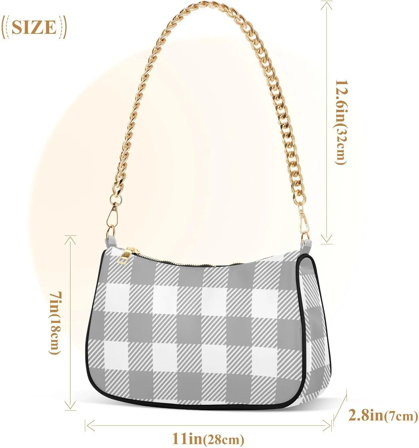Polka Dot Red Shoulder Bag for Women Small Purse Chain Clutch Mini Purse with Chain Strap for Women Girlfriend