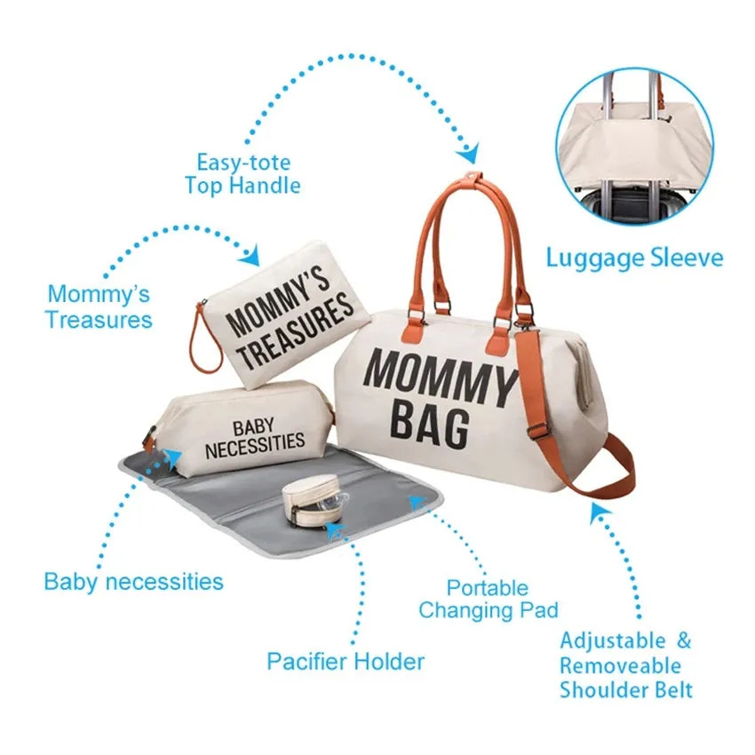 Portable Insulation Large-capacity Mother and Baby Diaper Bag Set multiple choice