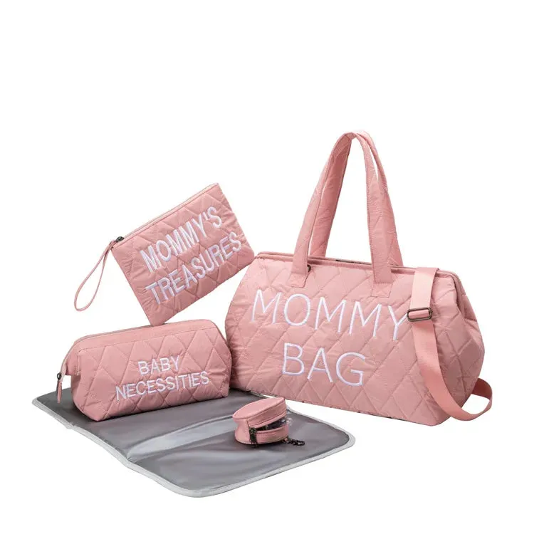 Portable Insulation Large-capacity Mother and Baby Diaper Bag Set multiple choice