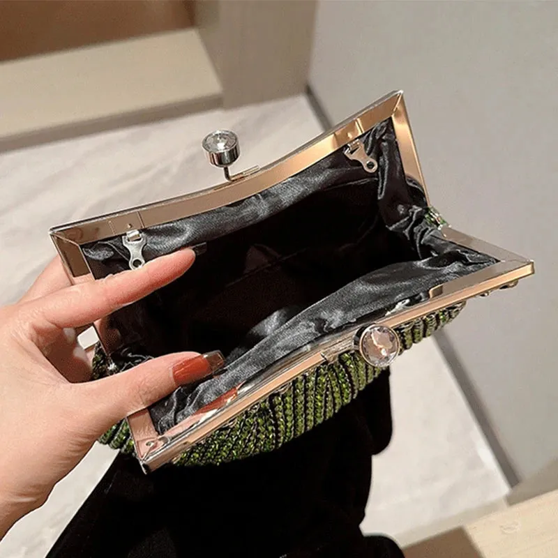 Portable Shiny Evening Clutch