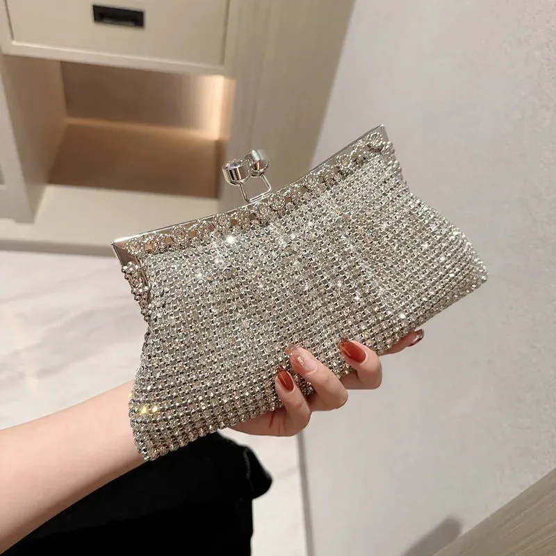 Portable Shiny Evening Clutch