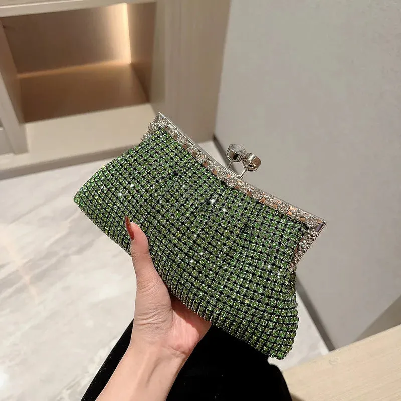 Portable Shiny Evening Clutch