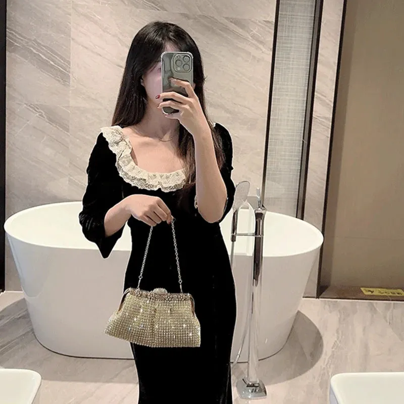 Portable Shiny Evening Clutch