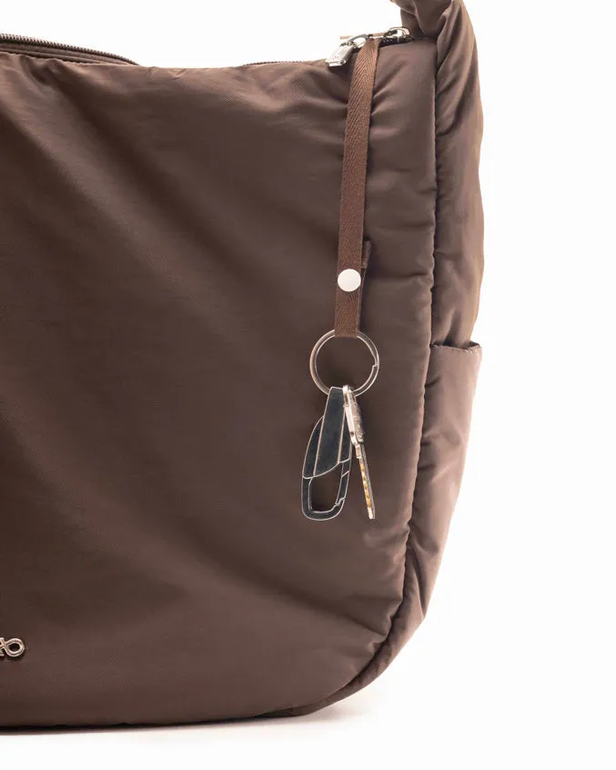 POSH SLOUCHY HOBO IN TRUFFLE