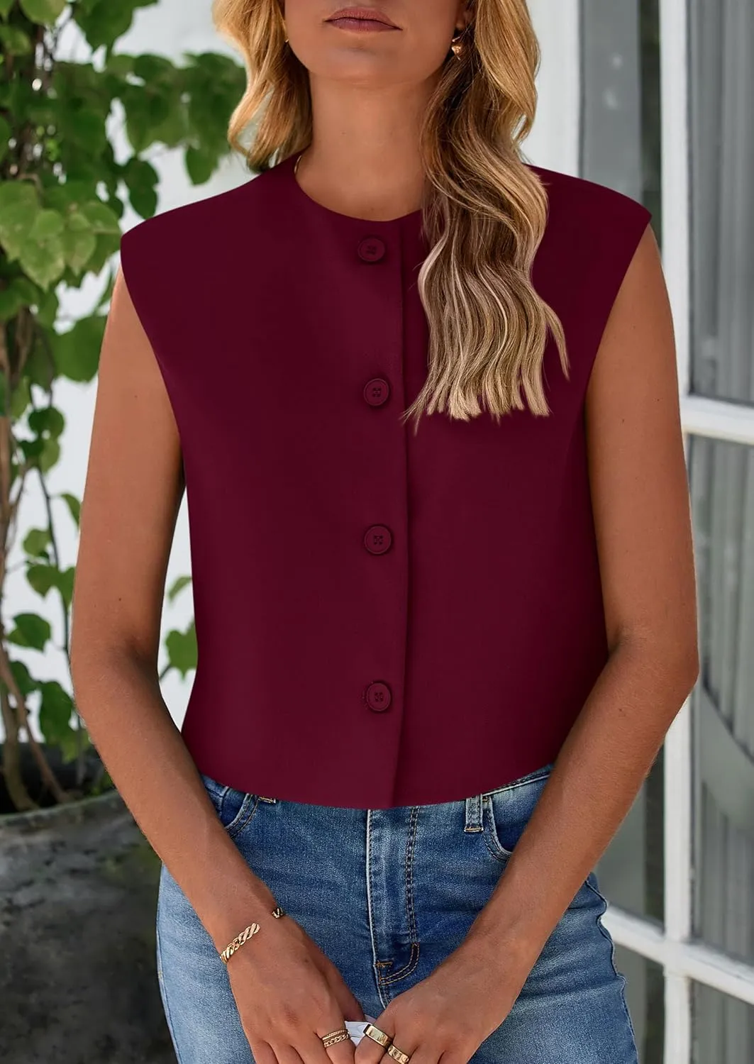 PRETTYGARDEN Women's Summer Suit Vest 2025 Dressy Casual Crop Tops Business Work Office Clothes Trendy Blazer Waistcoat