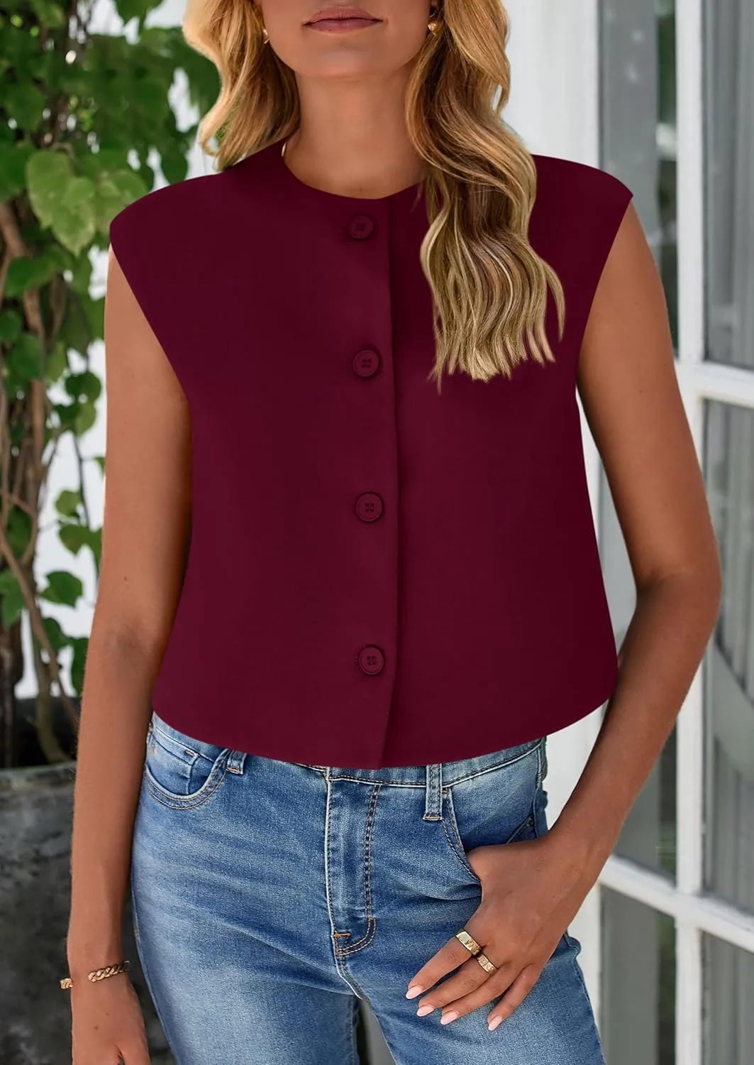 PRETTYGARDEN Women's Summer Suit Vest 2025 Dressy Casual Crop Tops Business Work Office Clothes Trendy Blazer Waistcoat