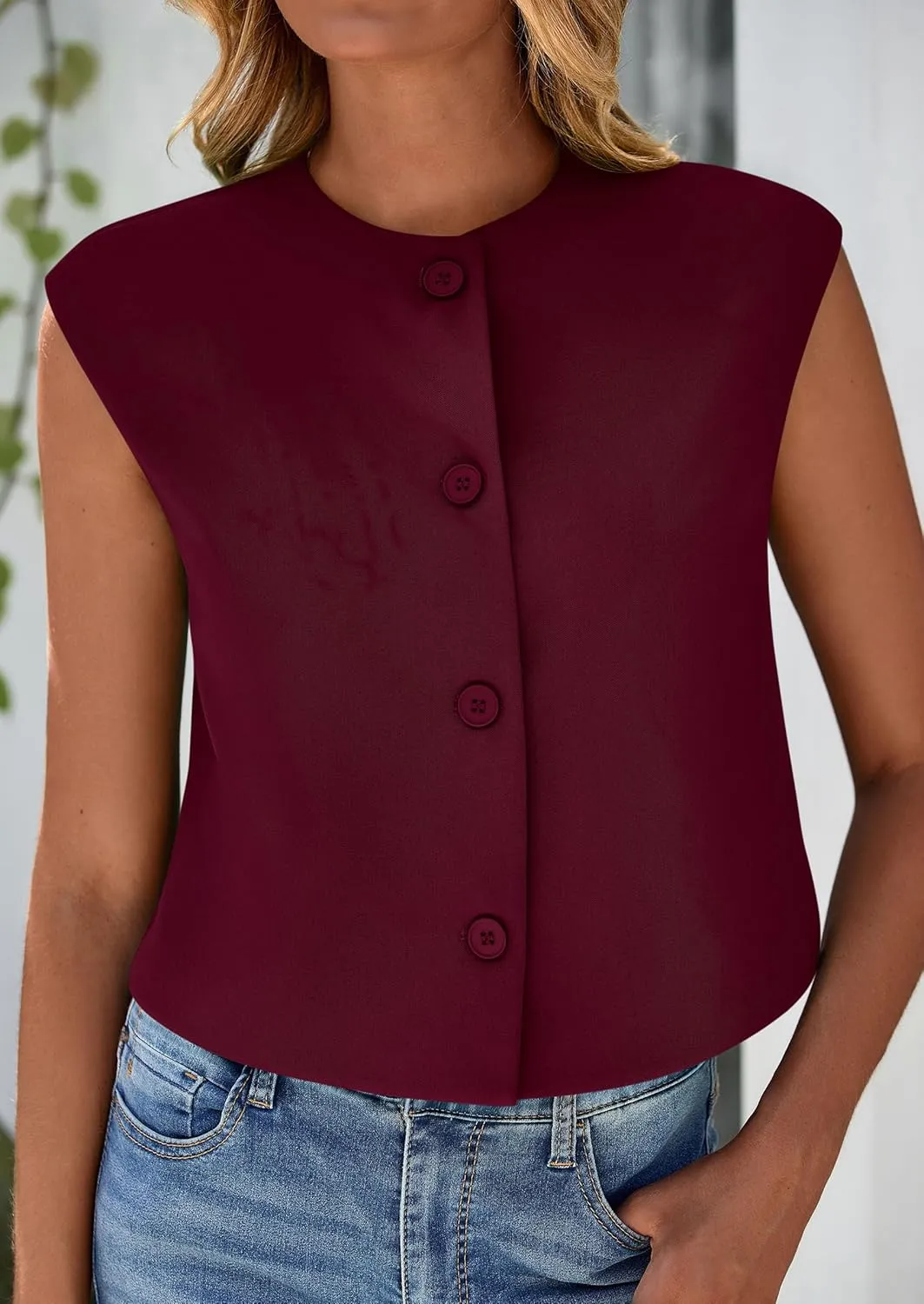 PRETTYGARDEN Women's Summer Suit Vest 2025 Dressy Casual Crop Tops Business Work Office Clothes Trendy Blazer Waistcoat