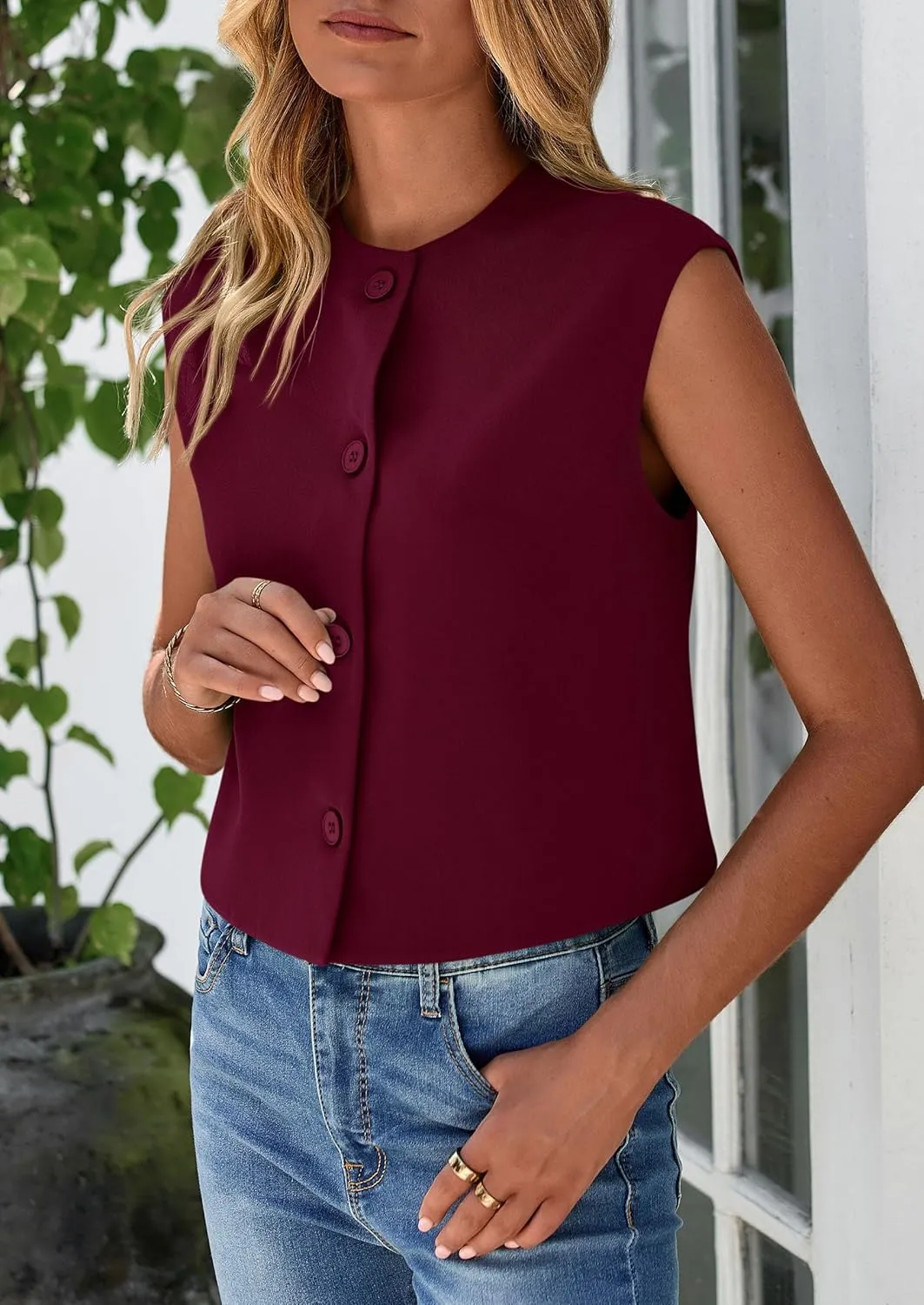 PRETTYGARDEN Women's Summer Suit Vest 2025 Dressy Casual Crop Tops Business Work Office Clothes Trendy Blazer Waistcoat