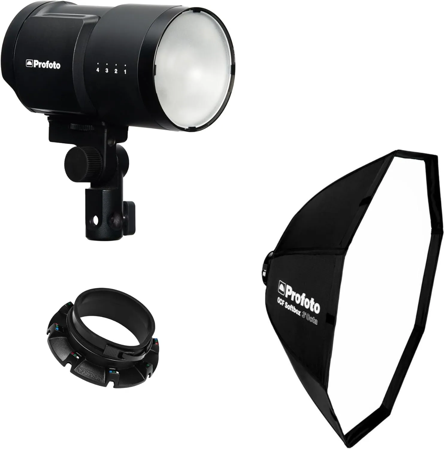 Profoto B10X Off-Camera Flash and Continuous Light Bundle with OCF Compact and Lightweight 3-Feet Softbox Octa and Speedring (3 Items)