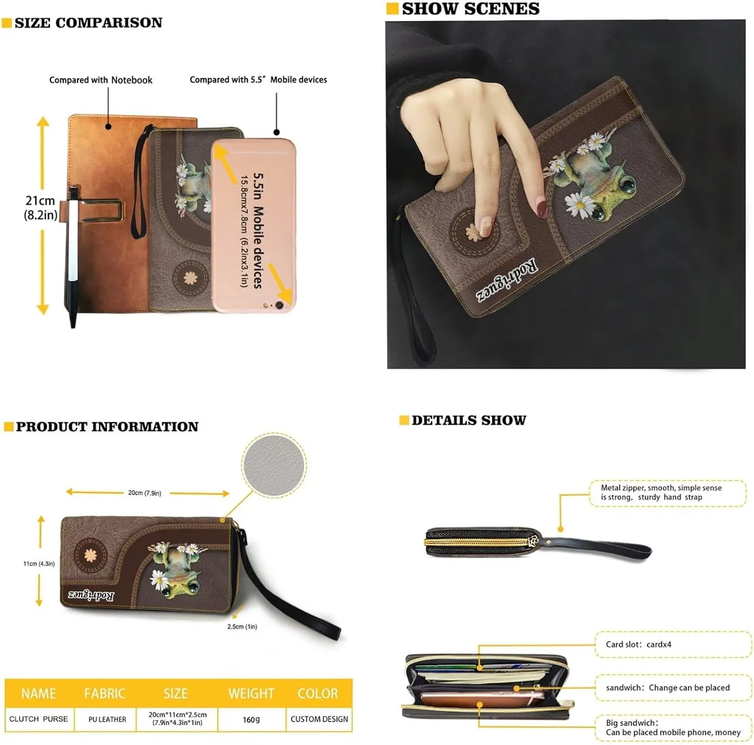 Purse and Wallet Set for Women Lightweight Underarm Purse Hobo Bag Shoulder Bag with Leather Wallet for Women Lady