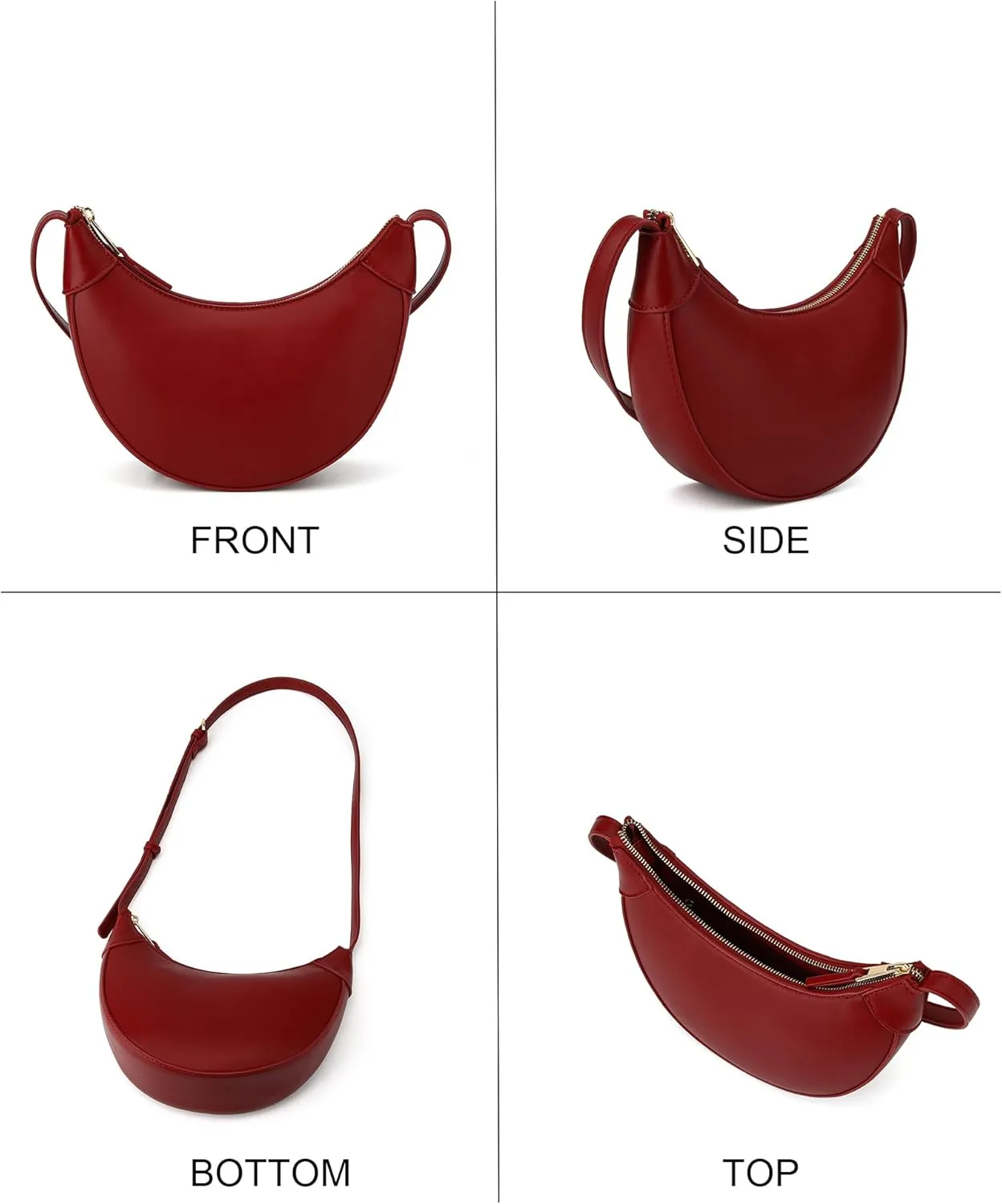 Purse for Women Cute Hobo Tote Handbag Small Dumpling Shoulder Bag Crescent Crossbody Bags