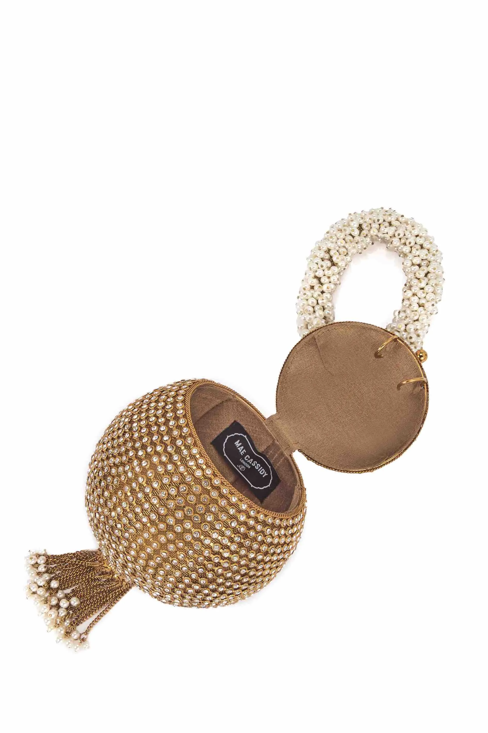 "All That Glitters" | Babi Crystal Pearl Bracelet | Gold
