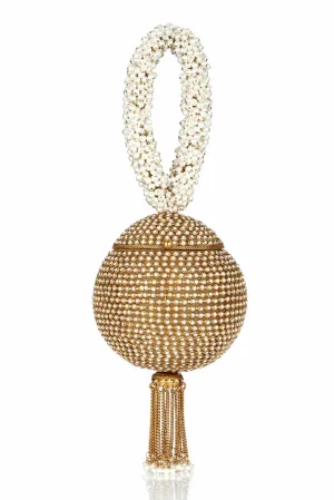 "All That Glitters" | Babi Crystal Pearl Bracelet | Gold