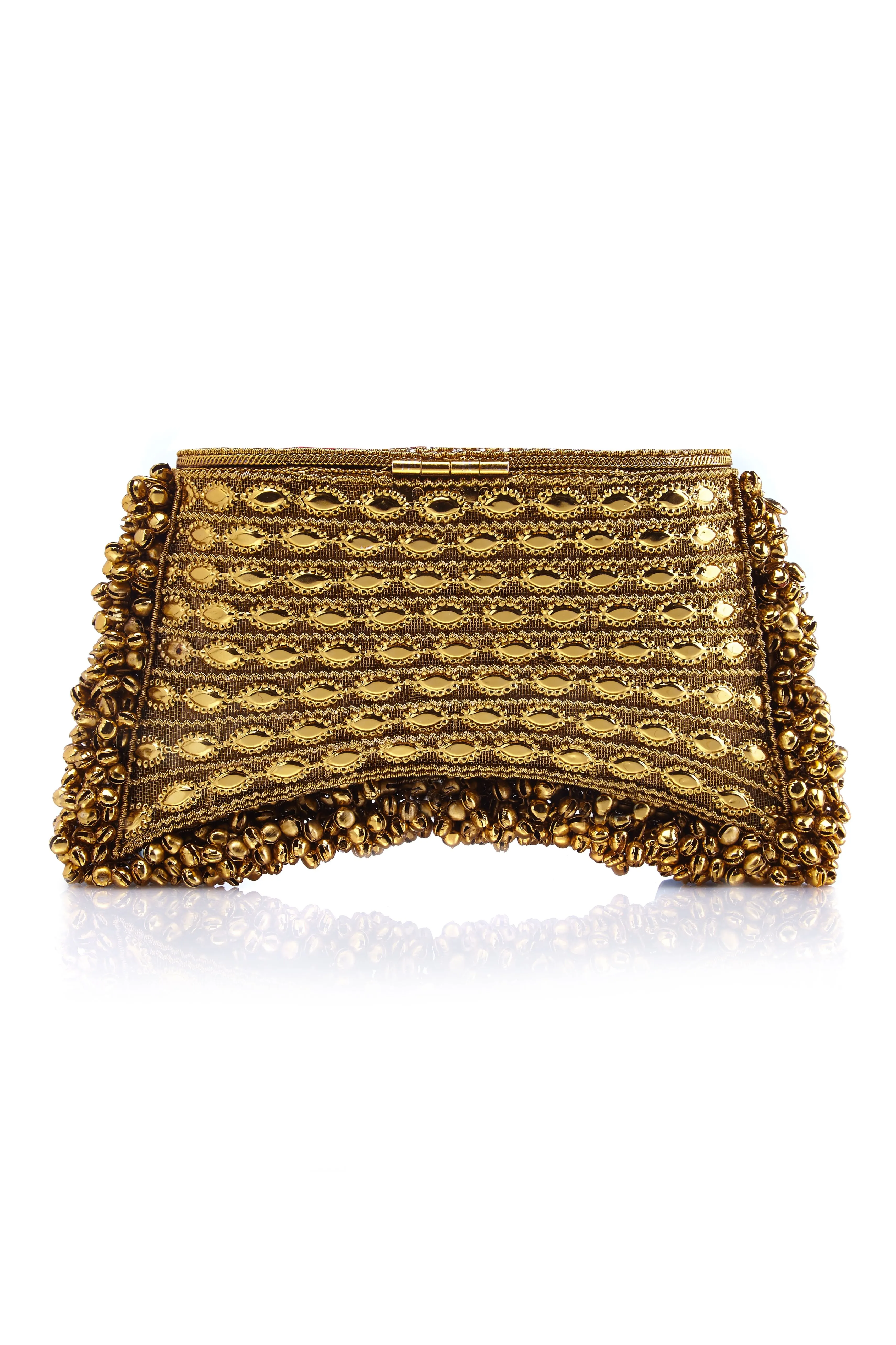 "All That Glitters" | Zeenat Crystal Clutch | Golden Splendour