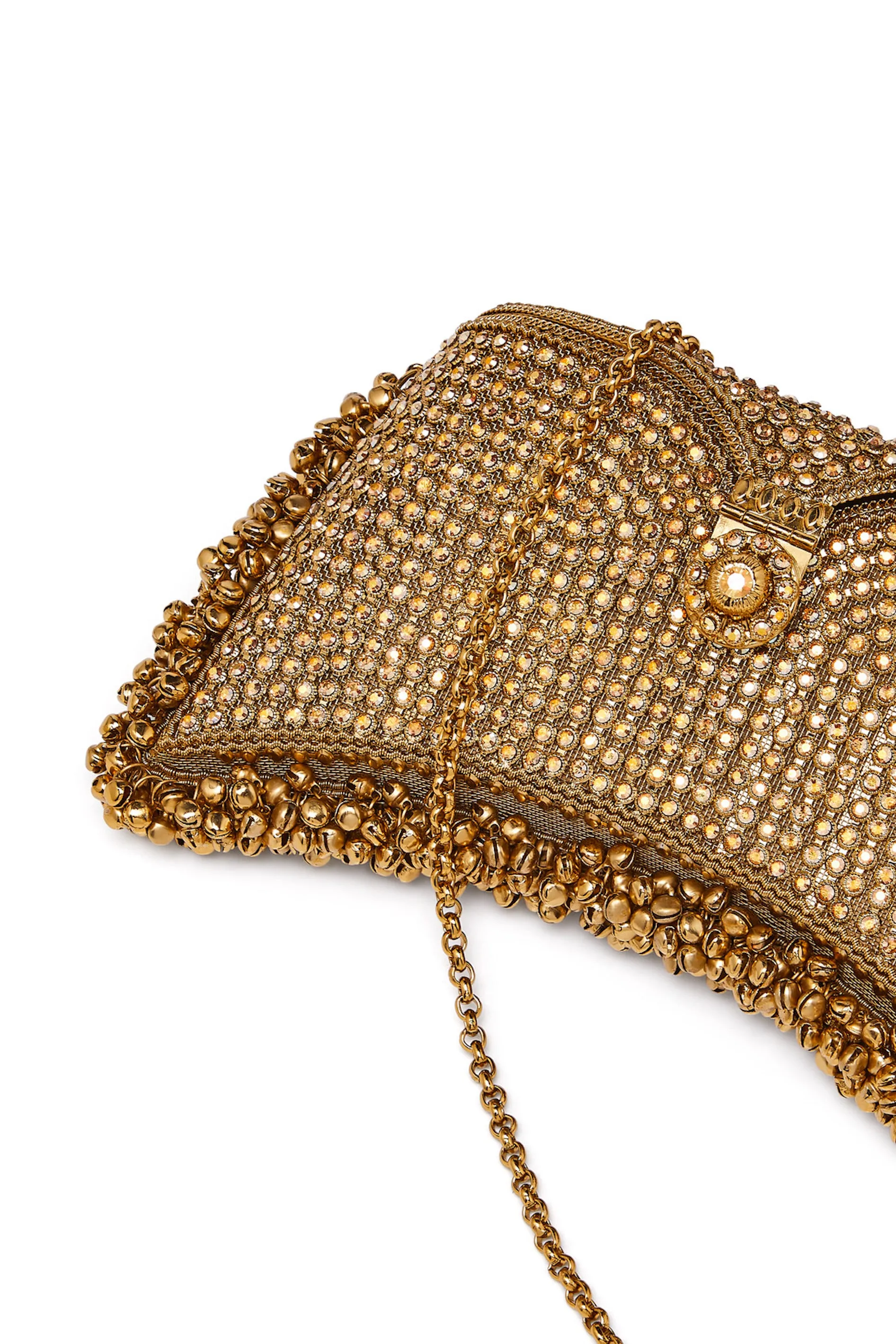 "All That Glitters" | Zeenat Crystal Clutch | Golden Splendour