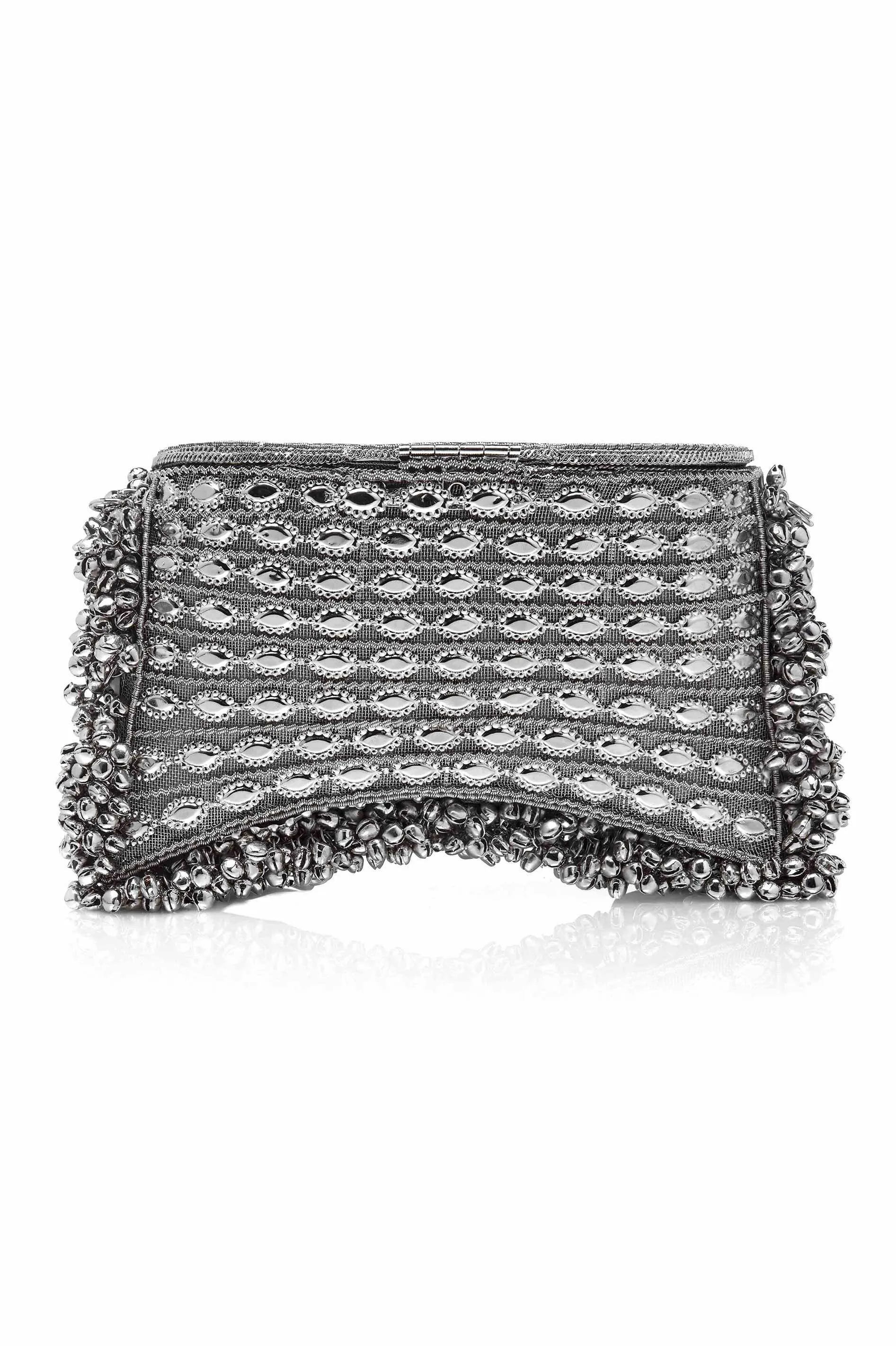 "All That Glitters" | Zeenat Crystal Clutch | Midnight Sapphire Blue