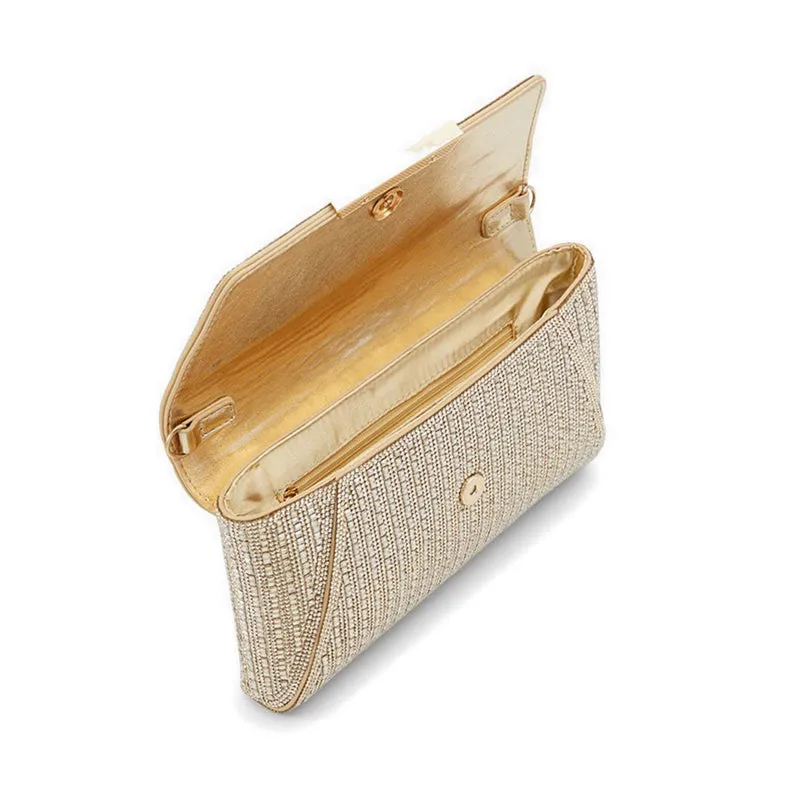 Rania Women Clutch & Evening Bag - Gold