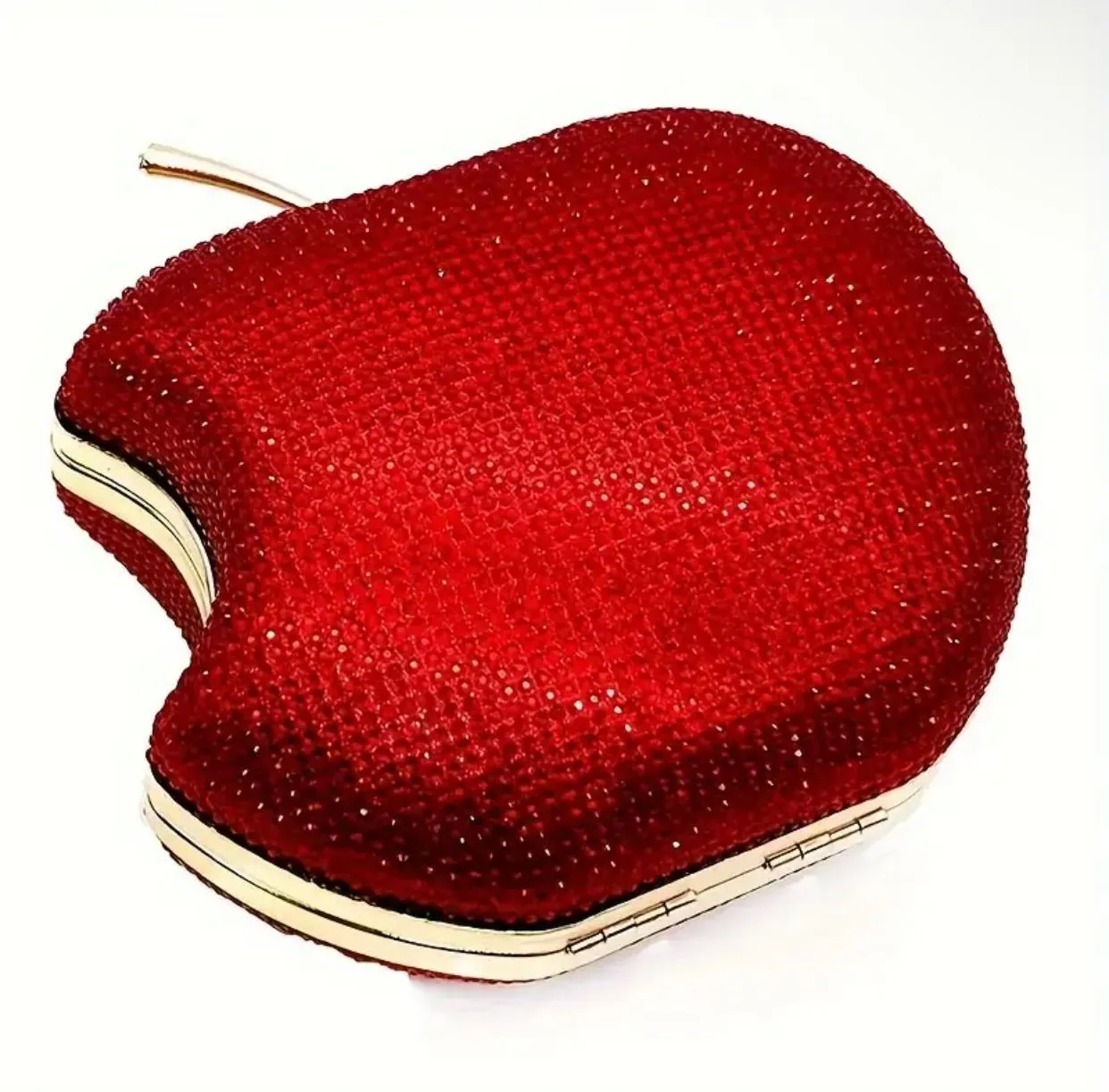 Red Apple-shaped Clutch Bag