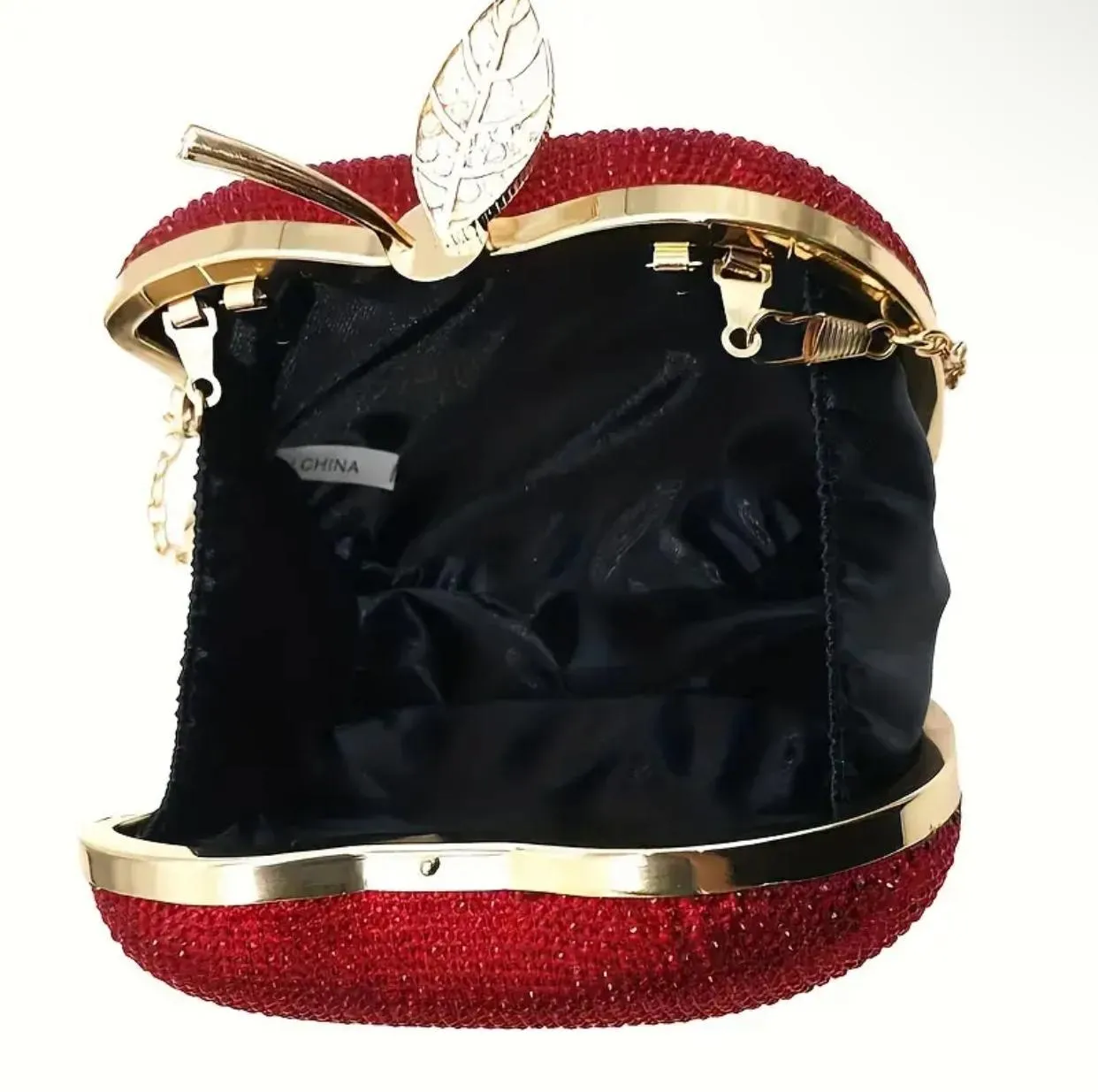 Red Apple-shaped Clutch Bag