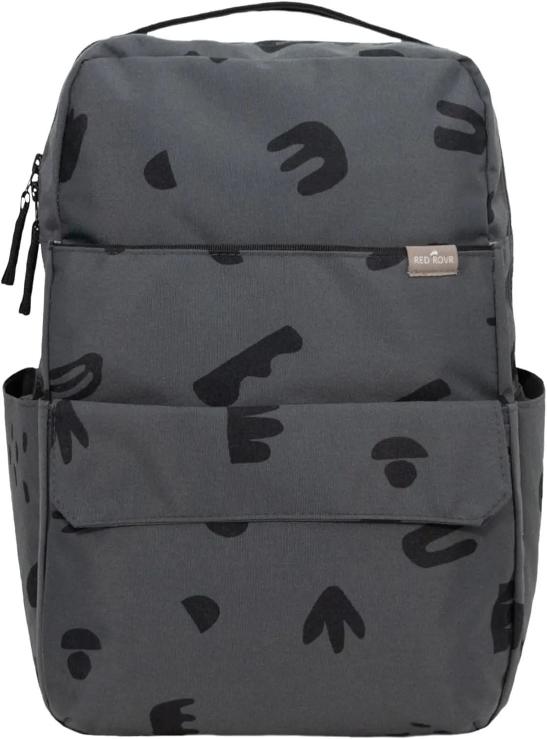 RED ROVR Roo Lightweight 1 LB Diaper Bag Backpack | 11 organizational pockets| Durable & Water-Resistant (Charcoal Doodle)