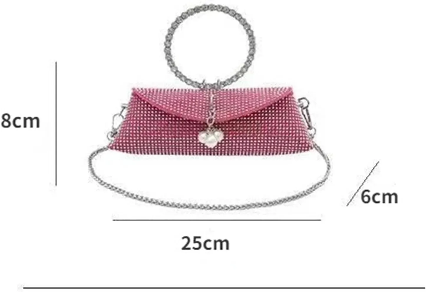 Rhinestone Bags Diamond Handbags For Women Wedding Party Handle Bag Bling Rhinestone Prom Party Bridal Sparkly