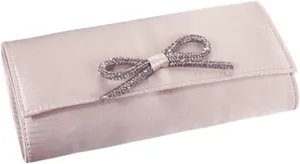 Rhinestone Bow Clutch Purses Women Chic Shiny Evening Handbag Evening Clutch Bag with Chain for Prom Wedding Party