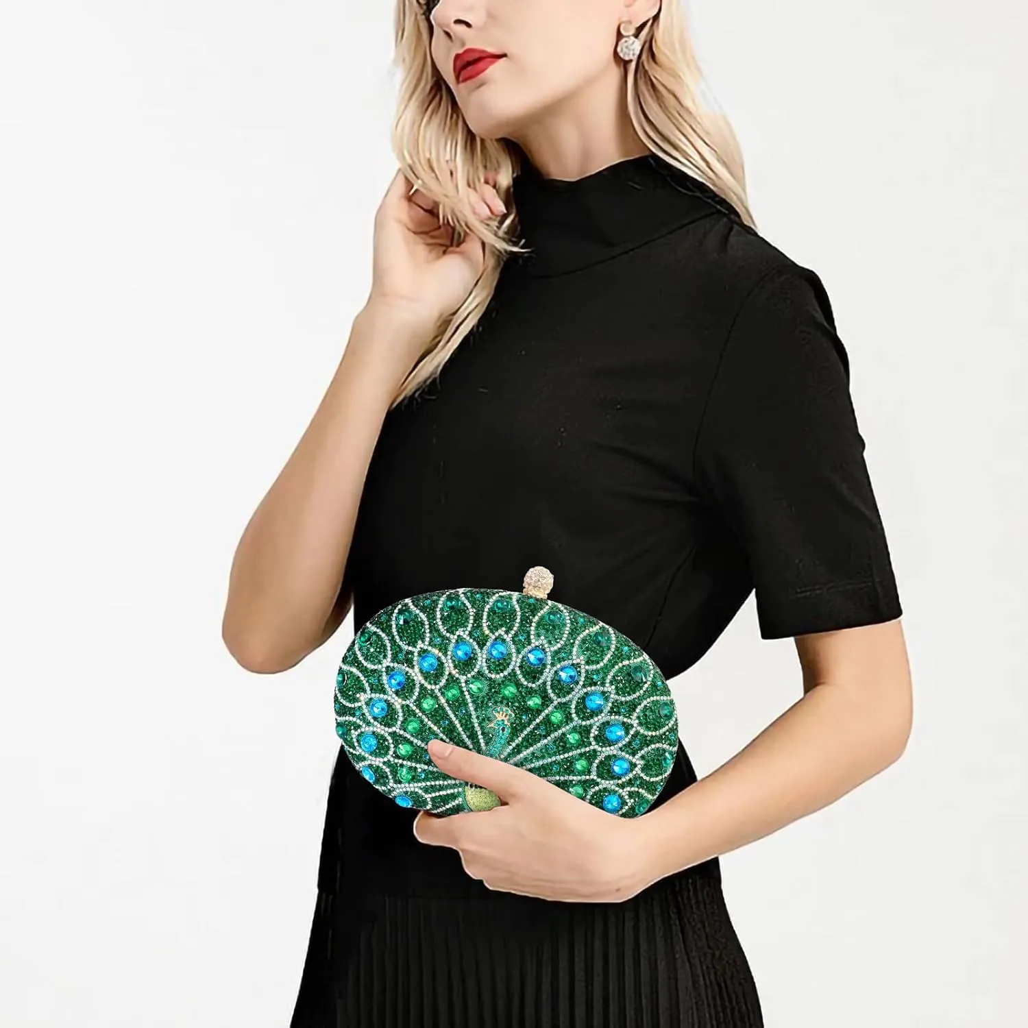 Rhinestone Evening Clutch Purses for Women Evening Clutch bag Crossbody & Shoulder Bag For Wedding Night out Party