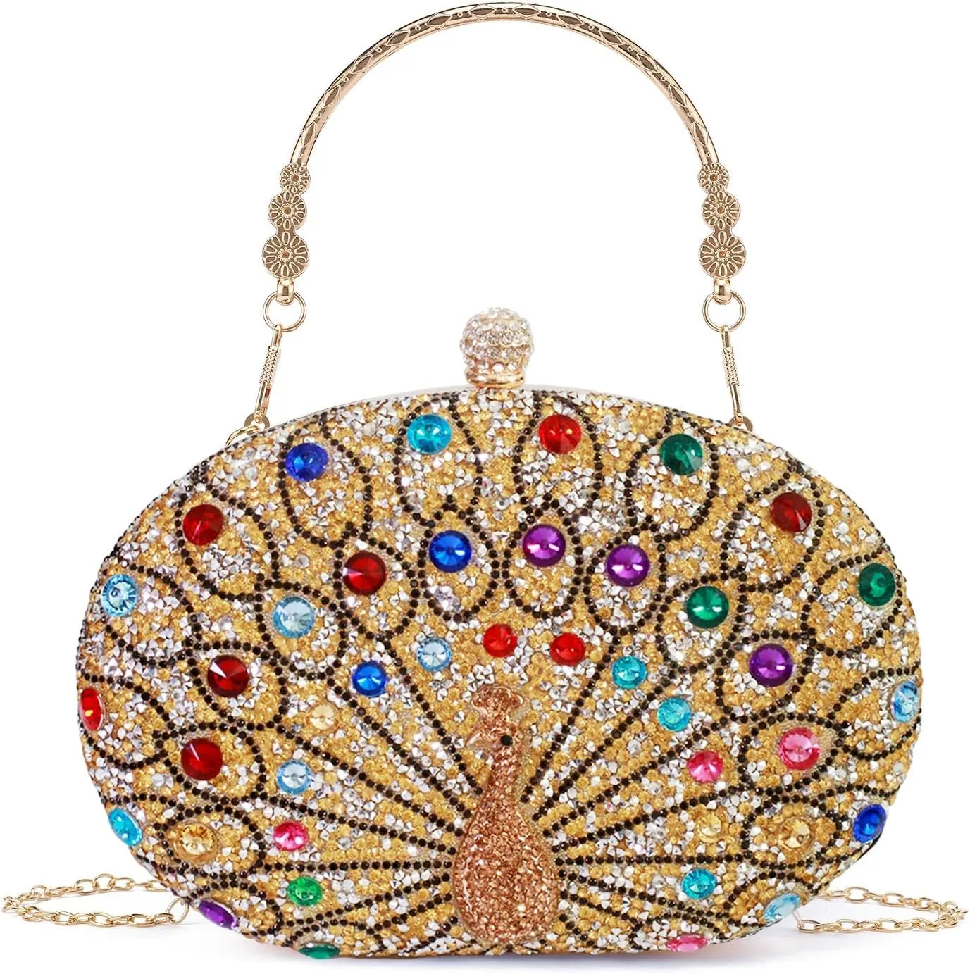Rhinestone Evening Clutch Purses for Women Evening Clutch bag Crossbody & Shoulder Bag For Wedding Night out Party