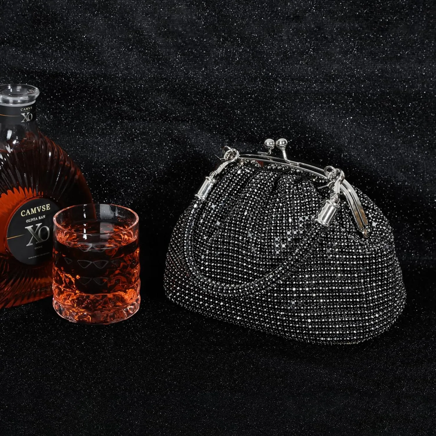 Rhinestone Purse Clutch Bag for Bridal Women Evening Sparkly Diamond Money Purse Party Wedding Clutch Purses