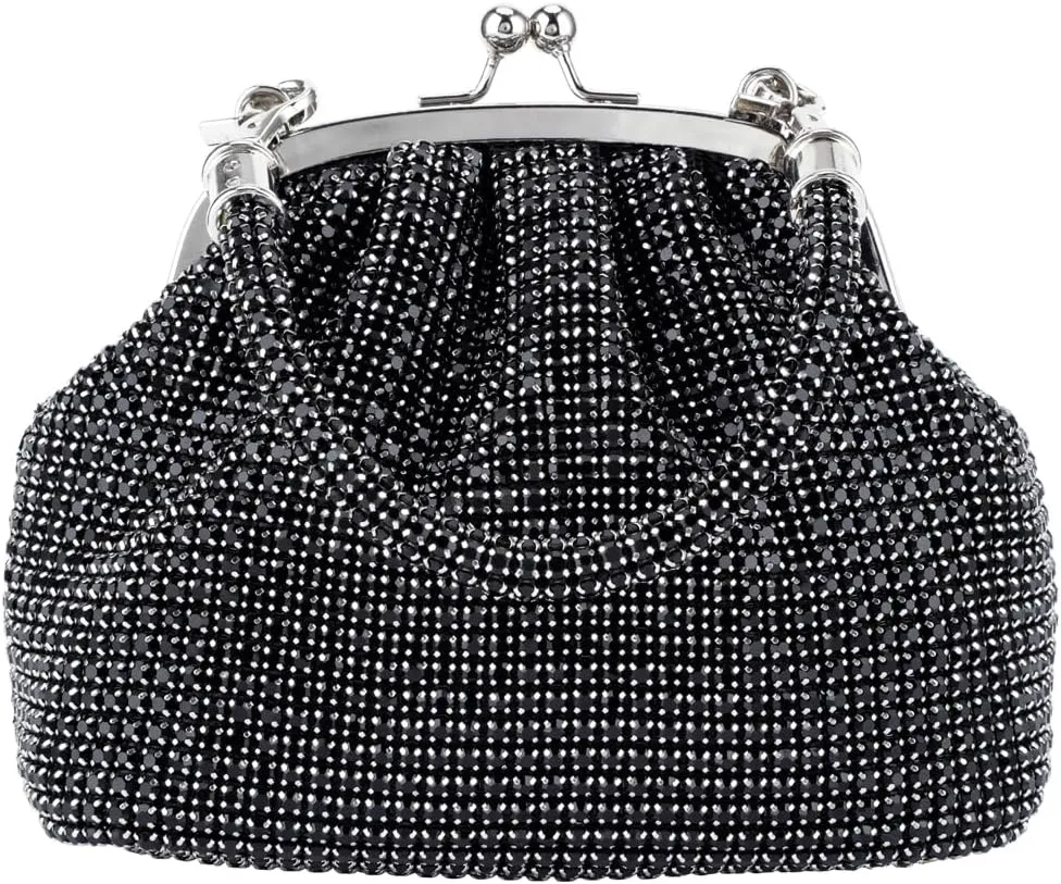 Rhinestone Purse Clutch Bag for Bridal Women Evening Sparkly Diamond Money Purse Party Wedding Clutch Purses