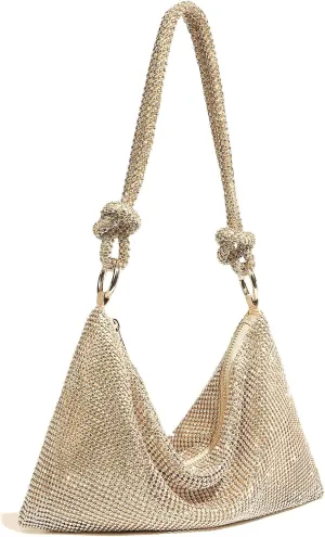 Rhinestone Purse Sparkly Evening Bag Small Sequin Party Wedding Disco Holiday Purses for Women